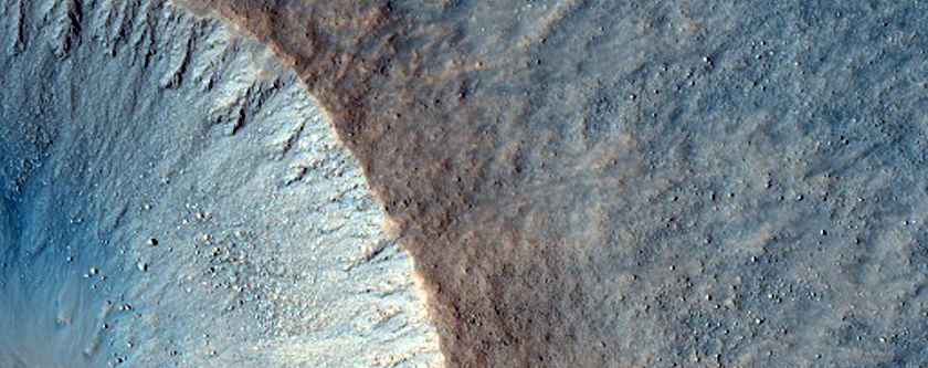 Well-Preserved 1-Kilometer Impact Crater Near Cydonia Labyrinthus
