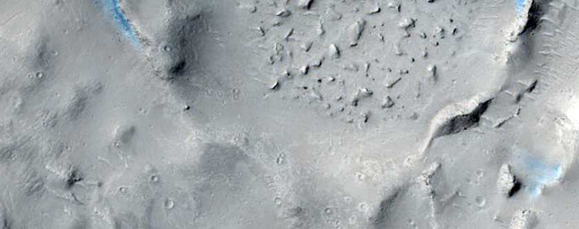 Disrupted Blocky Outcrop in Cerberus Palus
