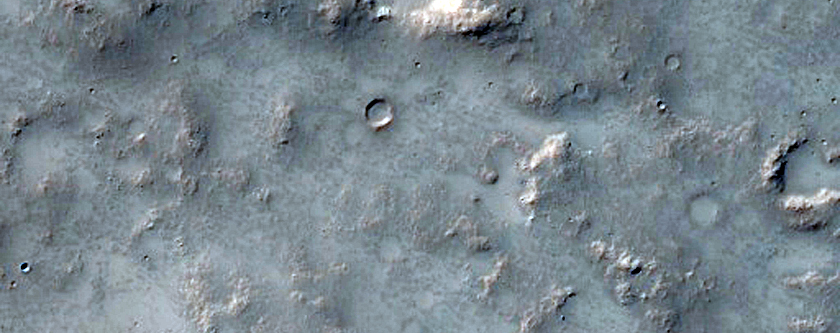 Ejecta Deposits of Bakhuysen Crater
