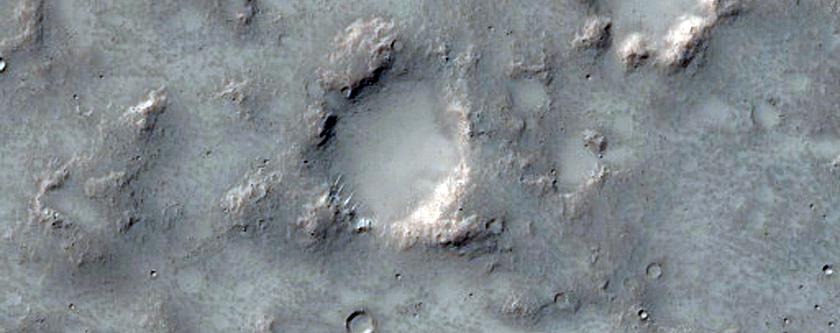 Ejecta Deposits of Bakhuysen Crater
