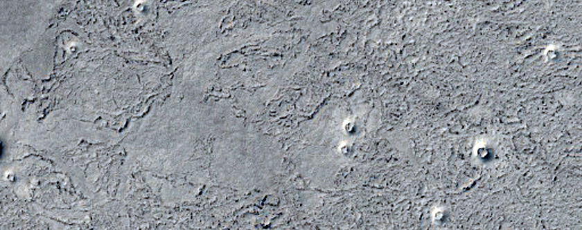 Cratered Cones in Western Elysium Planitia