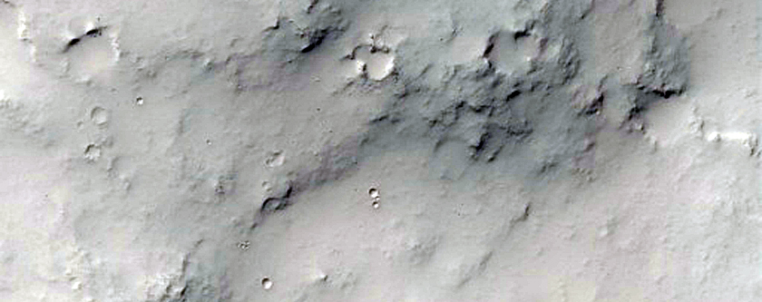 Small Crater in Center of Bakhuysen Crater
