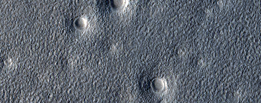 Expanded Secondary Craters in Arcadia Planitia
