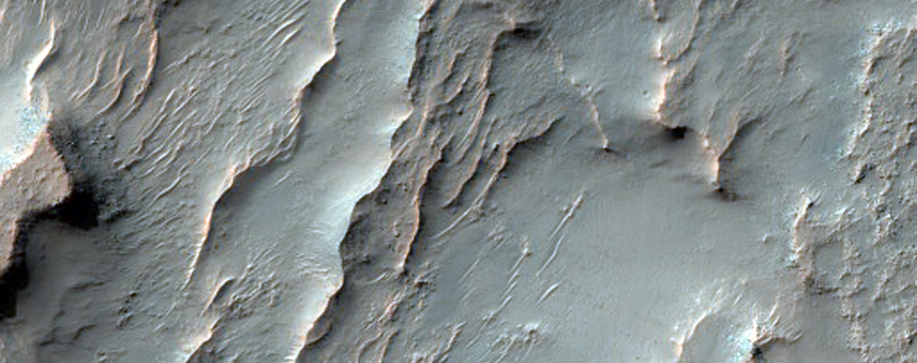 Landforms in Schaeberle Crater
