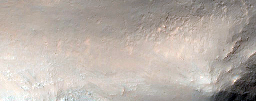 Steep-Sided Hill in Melas Chasma
