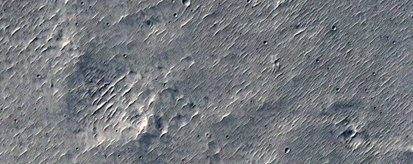 Northwestern Discontinuous Ejecta and Rays of Gratteri Crater
