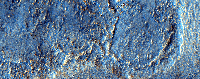 Variety of Surfaces and Terrains in Far Northeast Acidalia Planitia
