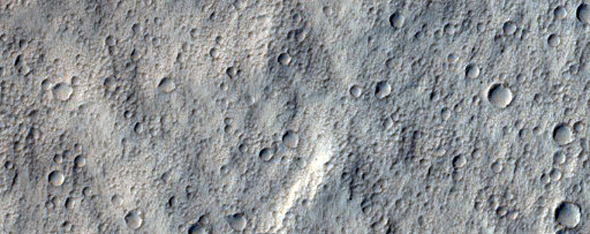 Terraced Crater in Amazonis Planitia
