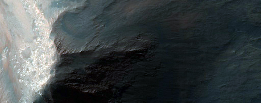 Monitor Slopes on Ridge in Coprates Chasma
