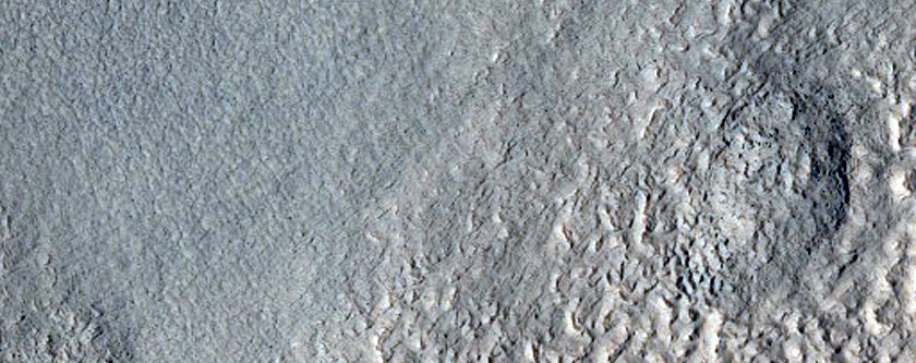 Ridges in Moreux Crater

