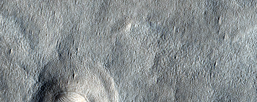 Double-Terraced Crater in Arcadia Planitia
