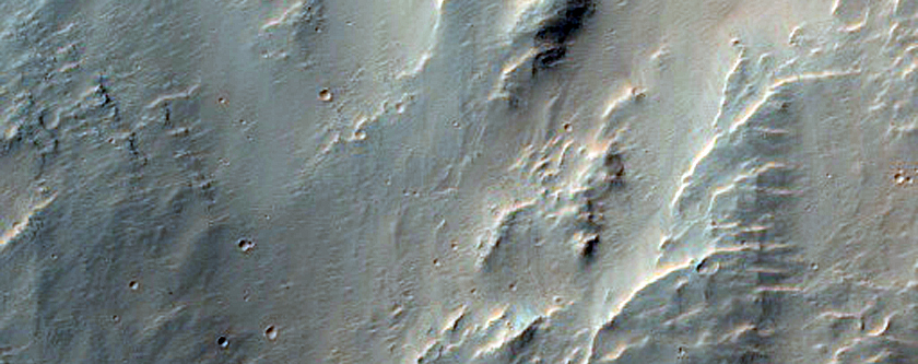 Landslide in West Eos Chasma