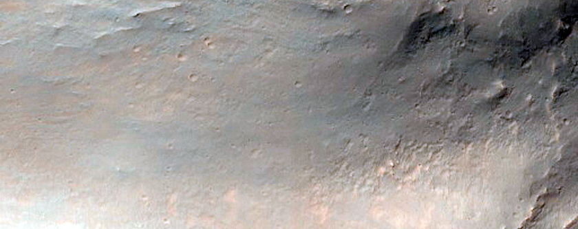 Steep-Sided Hill in Melas Chasma
