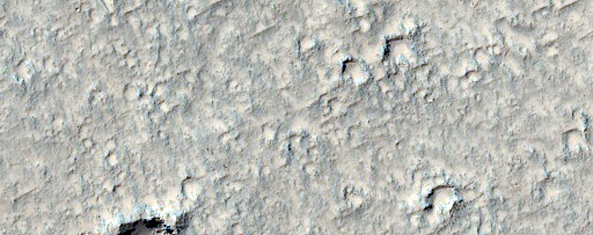 Crater on Floor of Bernard Crater
