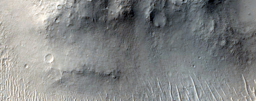 Pit in Crater Fill Material

