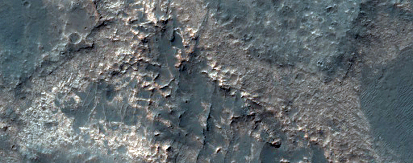 Possible Kaolinite Detection in Rim of Lassell Crater

