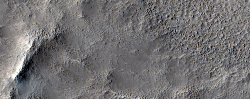 Lineated Valley Fill Spilling into Ismenius Cavus
