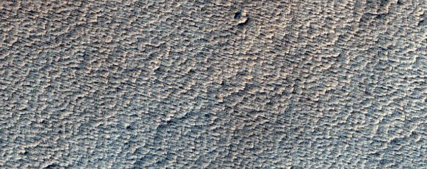 Inflated Lava Flows in Eastern Tharsis Region
