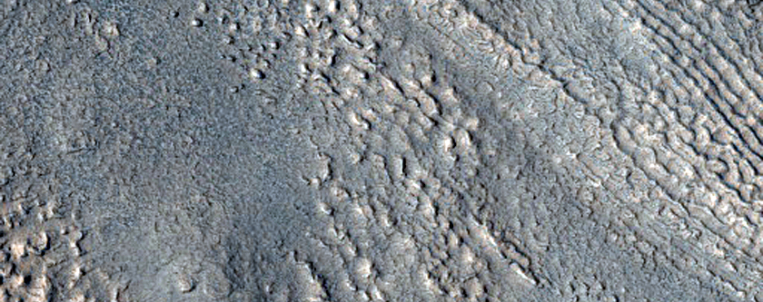 Crater in Arcadia Planitia
