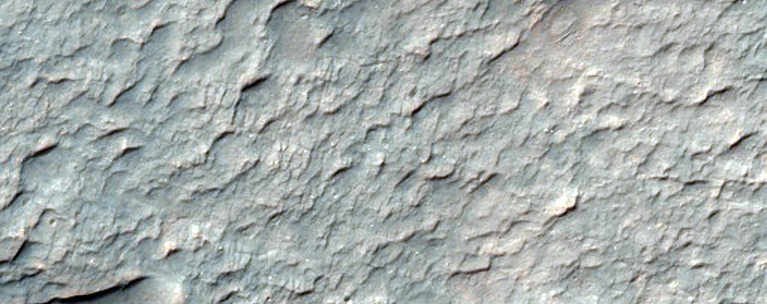 Fan on West Side of Crater North of Hellas Planitia
