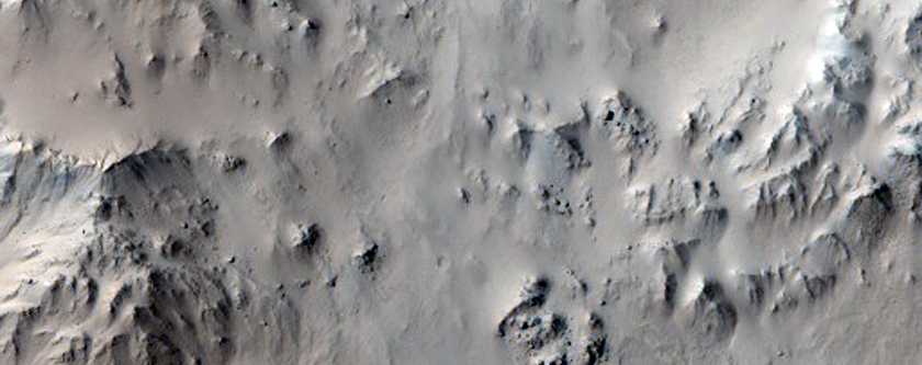 Wall Units on Fresh Crater within Tartarus Colles
