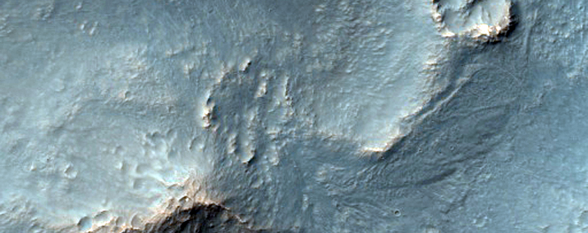 Southeastern Ejecta Feature of Noord Crater
