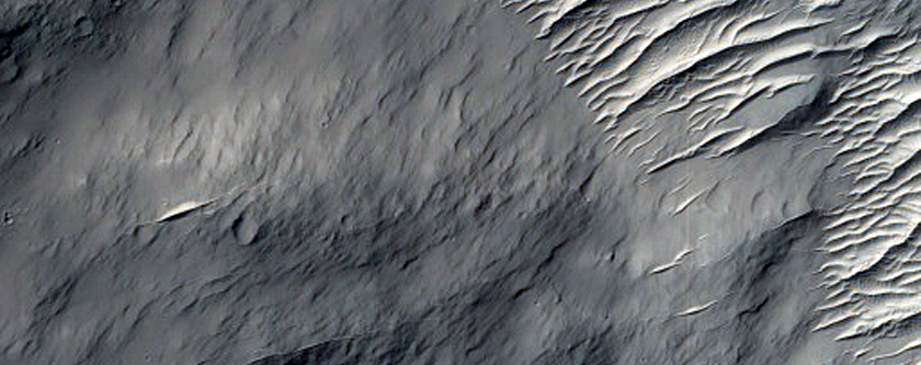 Central Section of Impact Crater

