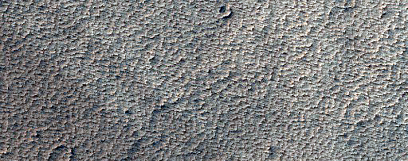 Inflated Lava Flows in Eastern Tharsis Region
