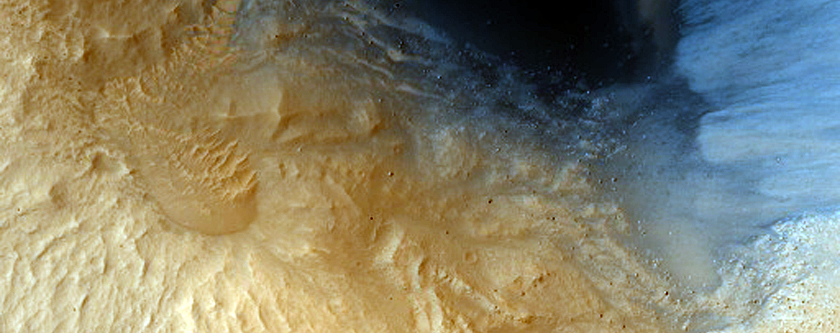 2-Kilometer Crater within Pasteur Crater
