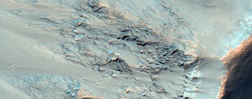 Scar of Landslides Showing Fresh Scarps
