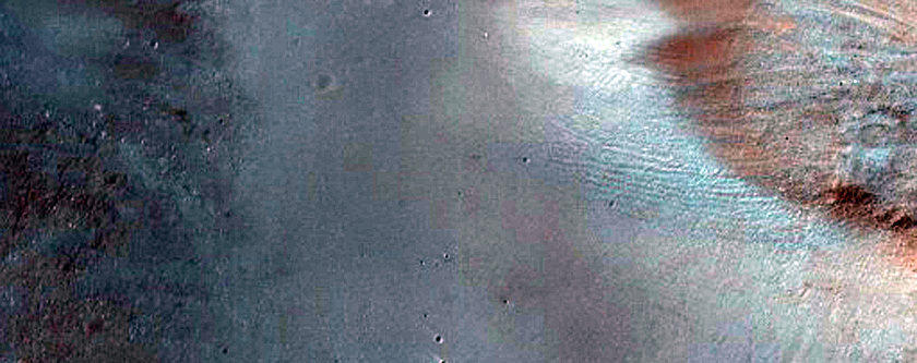 Impact Crater with Central Structure in Syrtis Major
