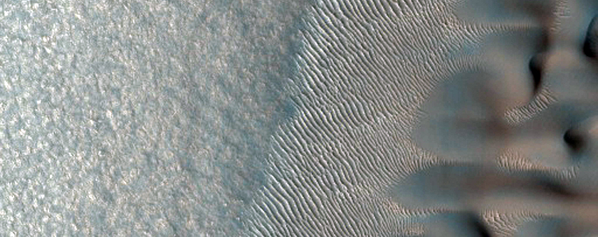 Dune Field in Crater

