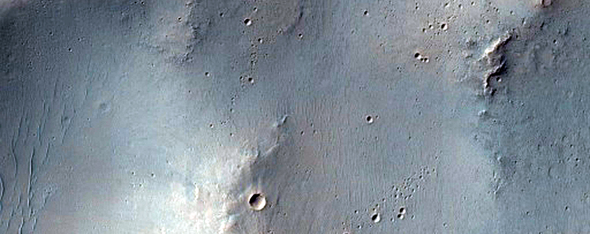 Candidate Recent Impact Site in Denning Crater
