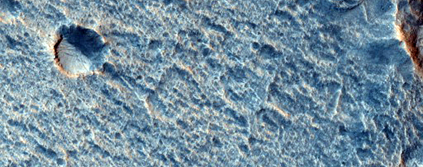 Three Acidalia Planitia Terrain Types in CTX Image
