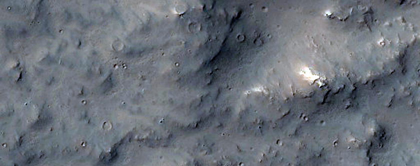 Rays and Ejecta of Recent Crater
