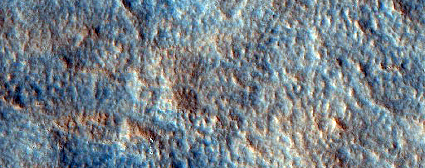 Pedestal Crater on Northern Plains
