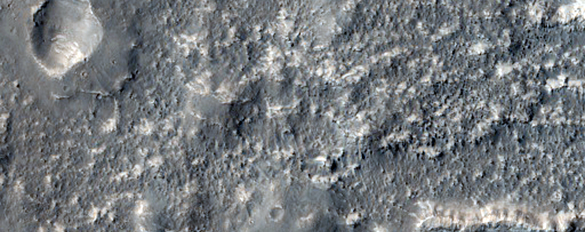 Mesas and Curved Ridges in CTX Image
