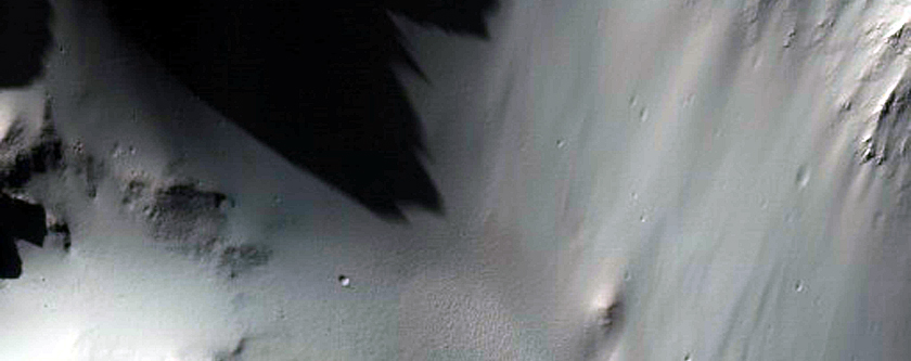 Rim and Ejecta of Well-Preserved Impact Crater
