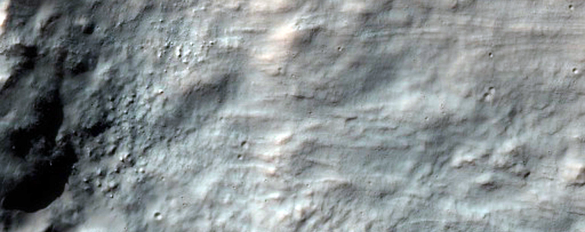 Fresh 1-Kilometer Impact Crater in Terra Cimmeria
