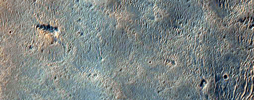 Textured Meridiani Planum Surfaces in CTX Image