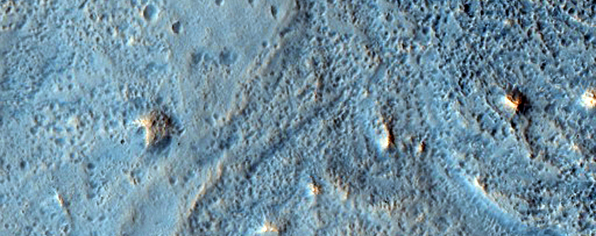 Fan Material at Channel Termini in Bamberg Crater Ejecta
