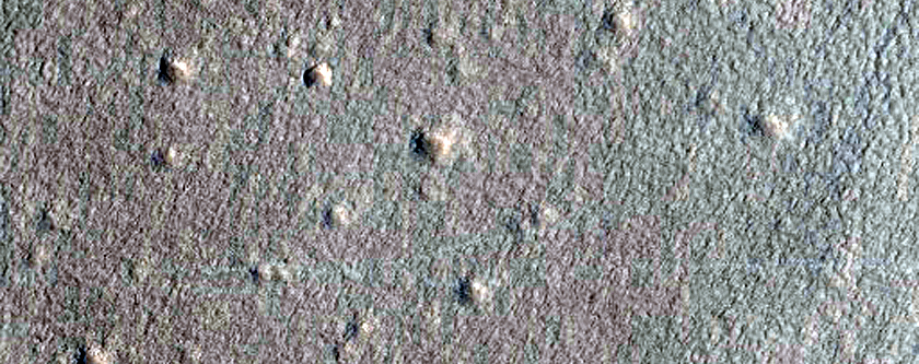 Expanded Secondary Craters in Arcadia Planitia
