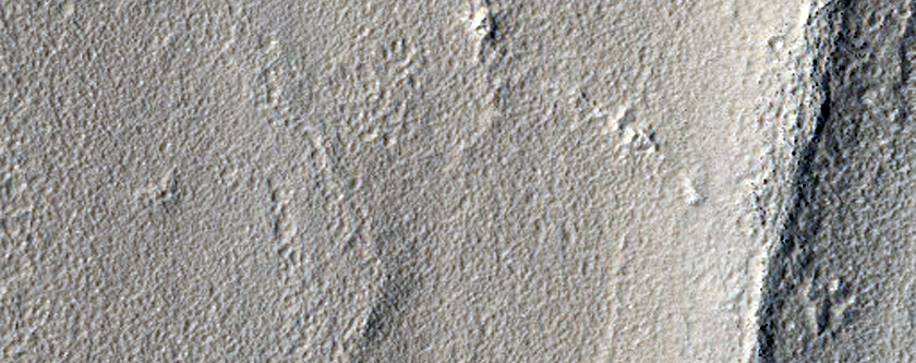 Valley with Central Ridge in Southwest Utopia Planitia
