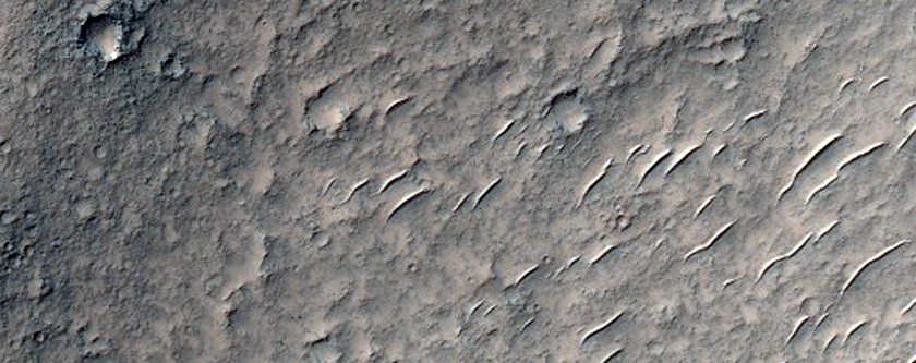 Circular Feature on Floor of Bernard Crater
