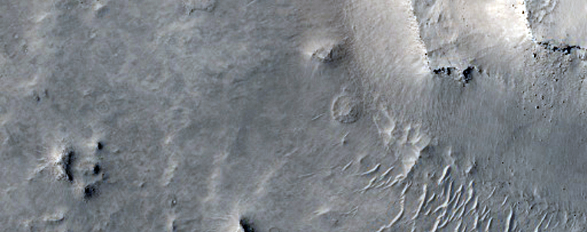 Layers North of Baldet Crater
