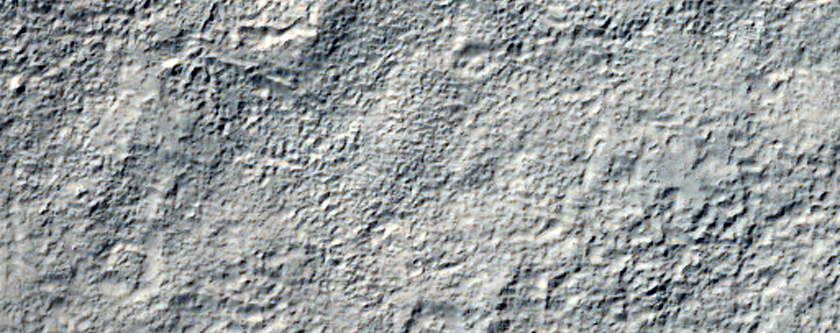 Putative Chloride-Rich Deposits on Crater Rim

