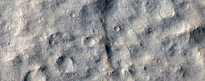 Overlapping Crater Ejecta

