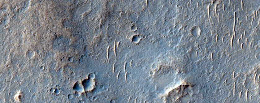 Terrain chaotique dans Meridiani Planum