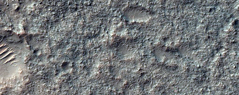 Bedrock in Crater Floor
