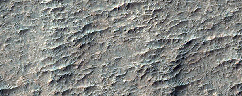 Ridged Forms in Crater
